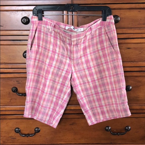 Pink Plaid Shorts